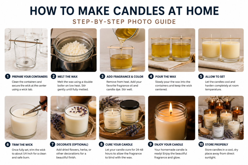 How to make candles at home